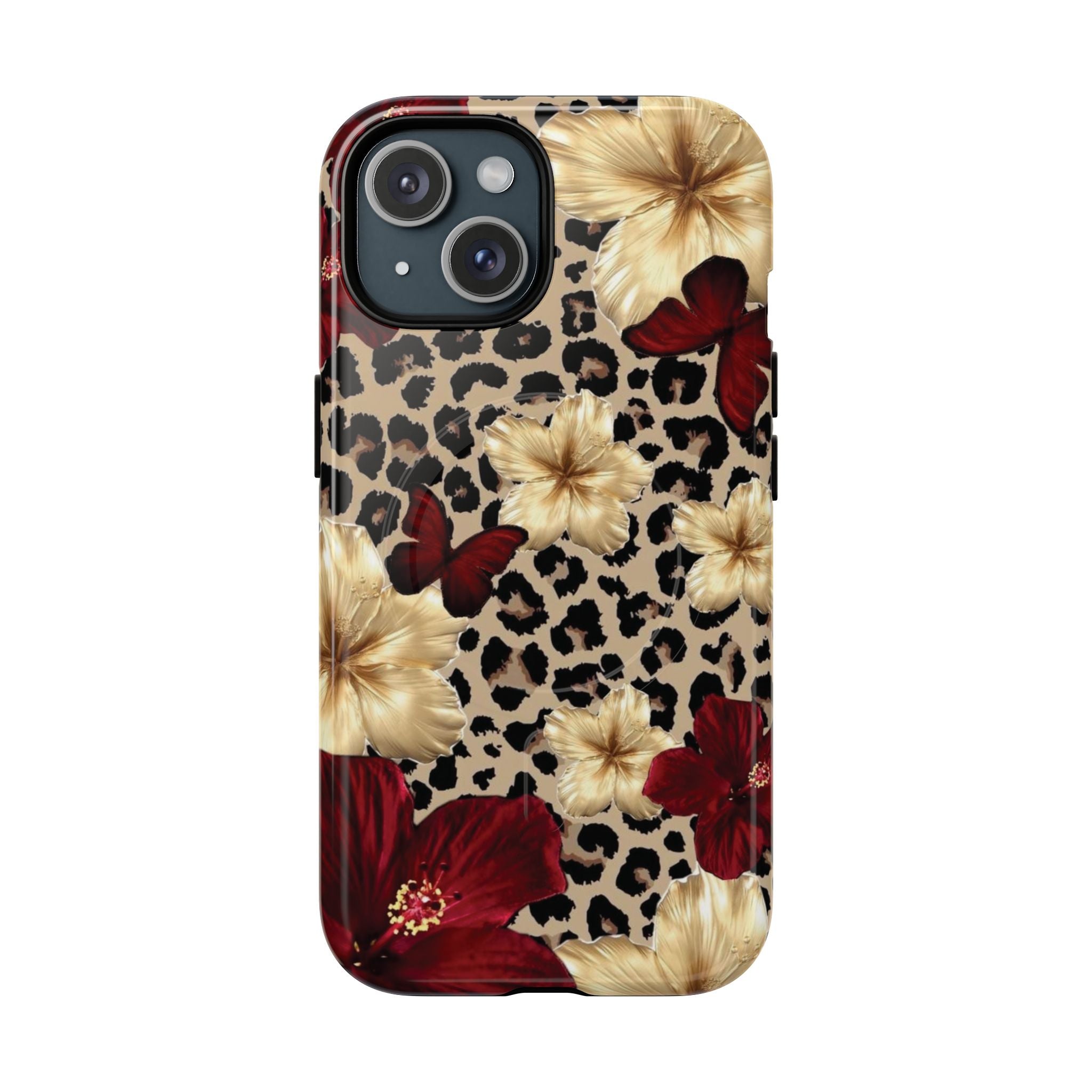 Hibiscus and Leopard Case