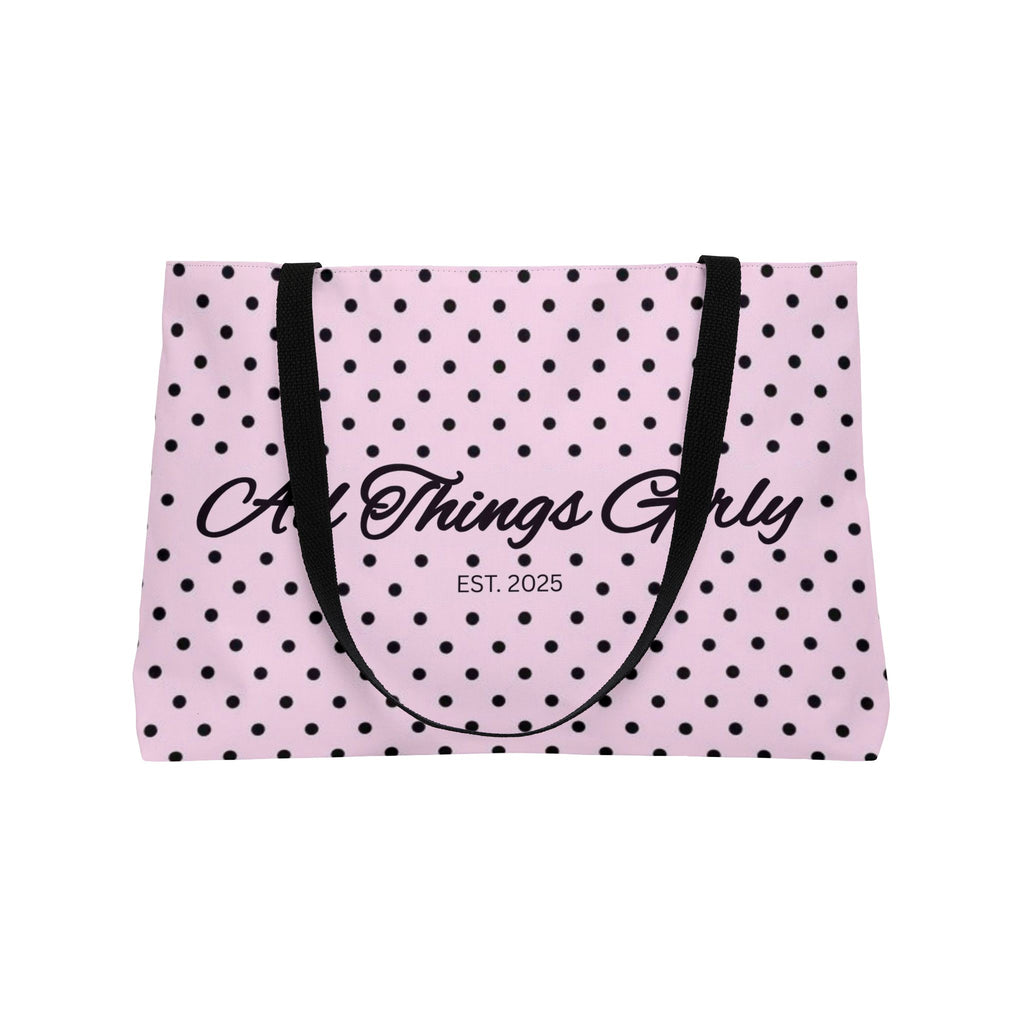 Pink Polka Dot Tote