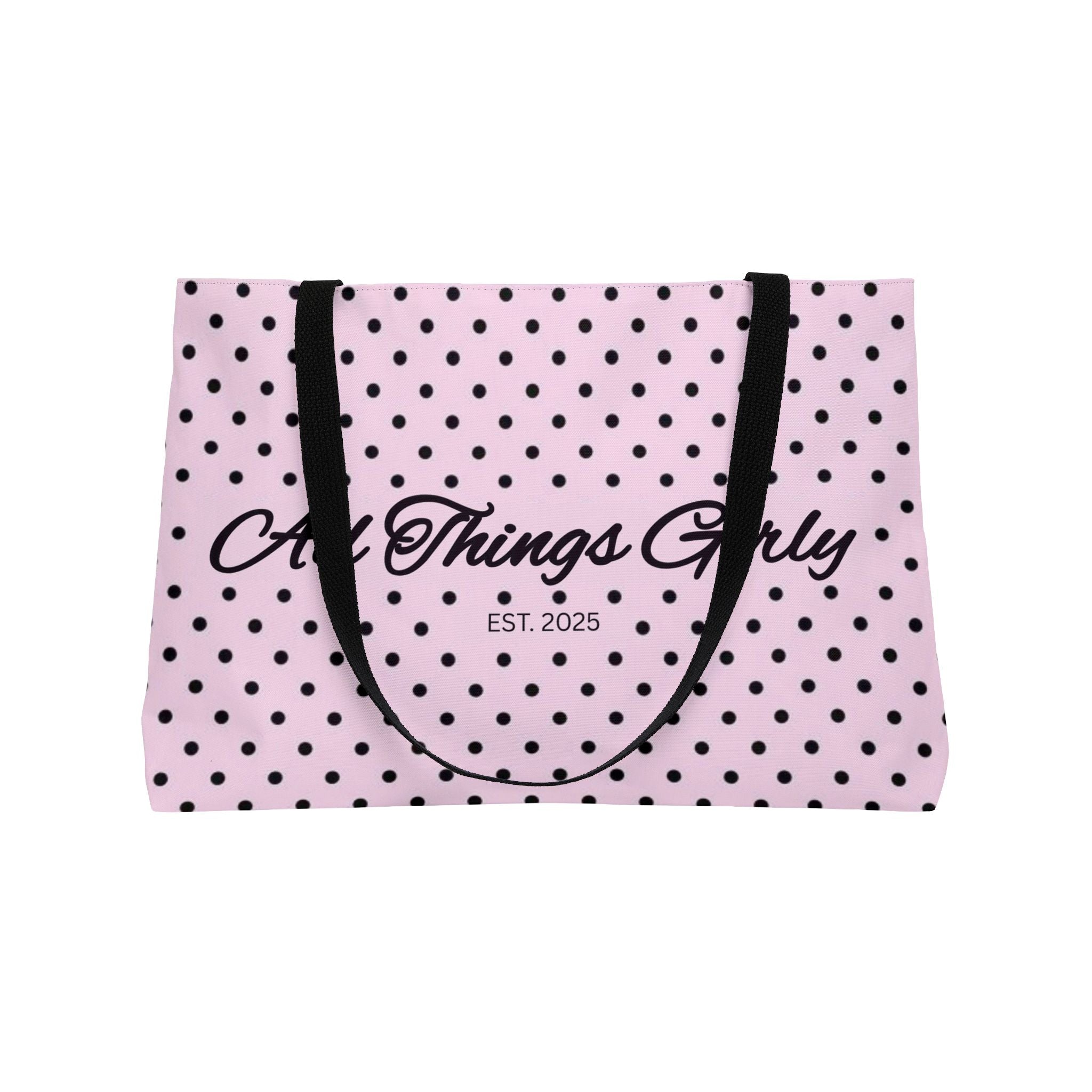 Pink Polka Dot Tote