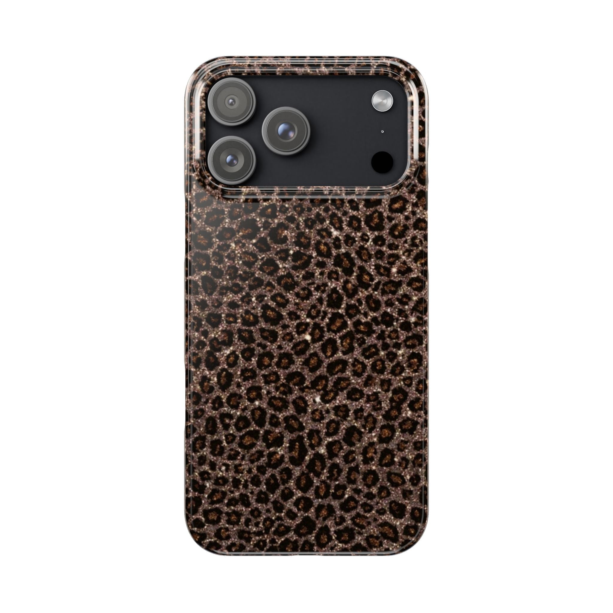 Leopard Print Slim Phone Case — Brown Animal Pattern Protective Cover