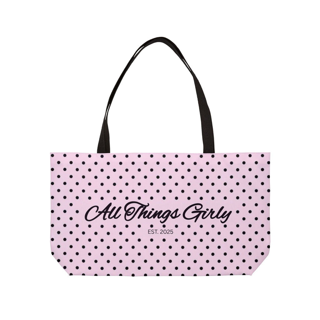 Pink Polka Dot Tote
