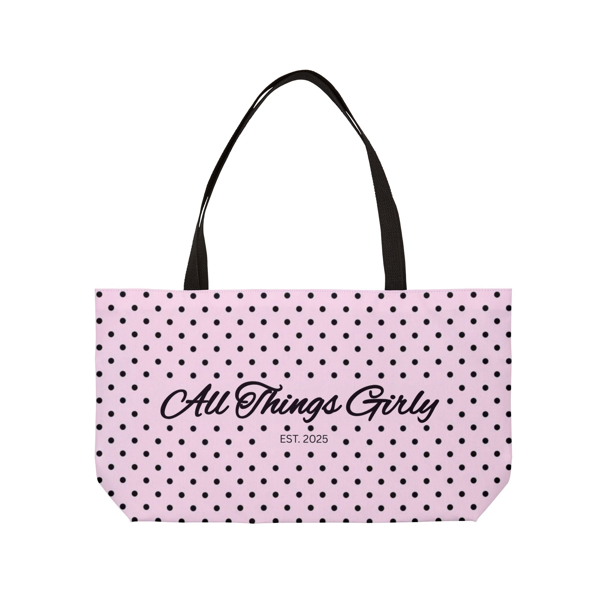 Pink Polka Dot Tote