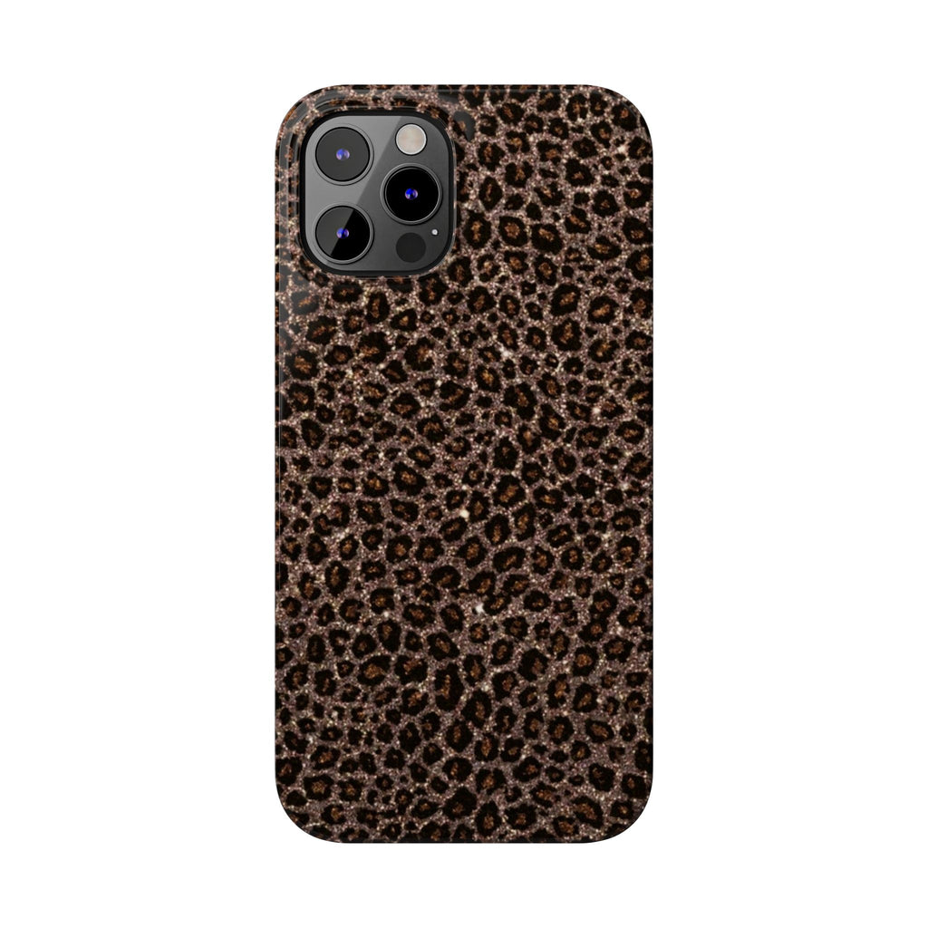 Leopard Print Slim Phone Case — Brown Animal Pattern Protective Cover