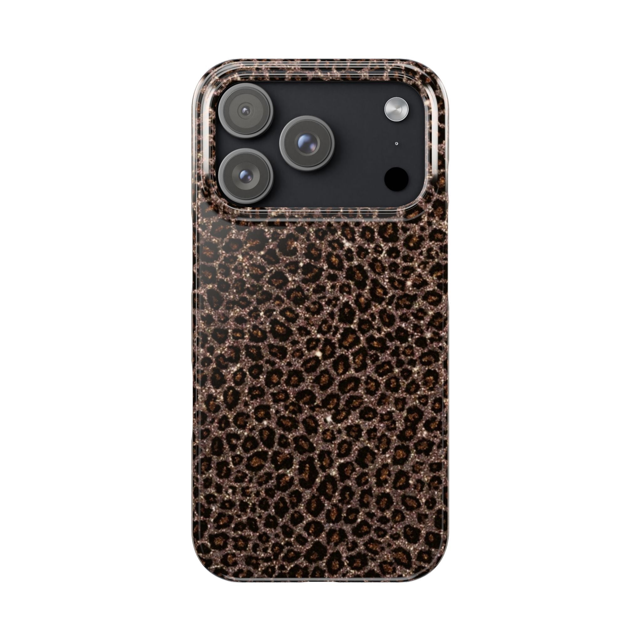 Leopard Print Slim Phone Case — Brown Animal Pattern Protective Cover
