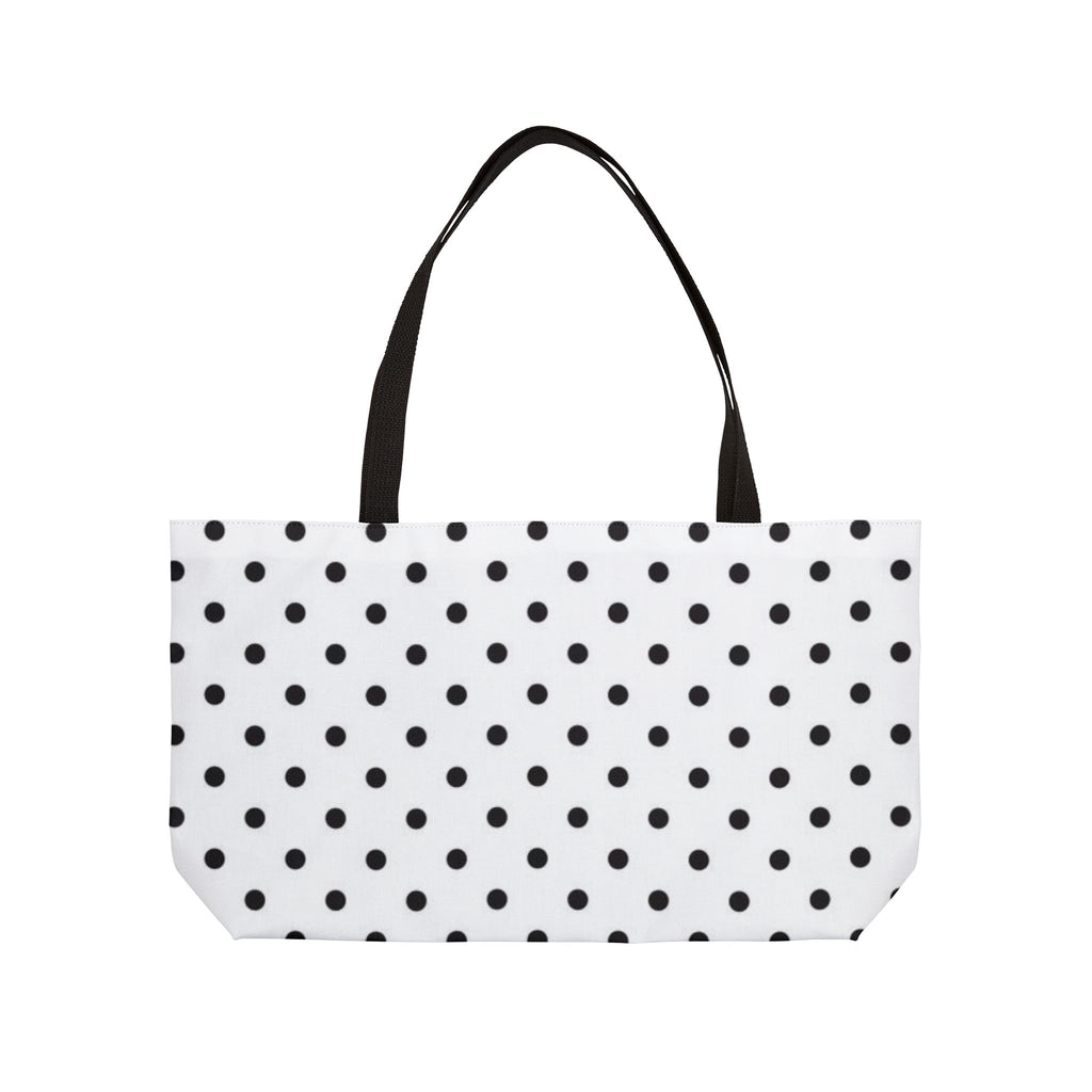 White Polka Dot Tote